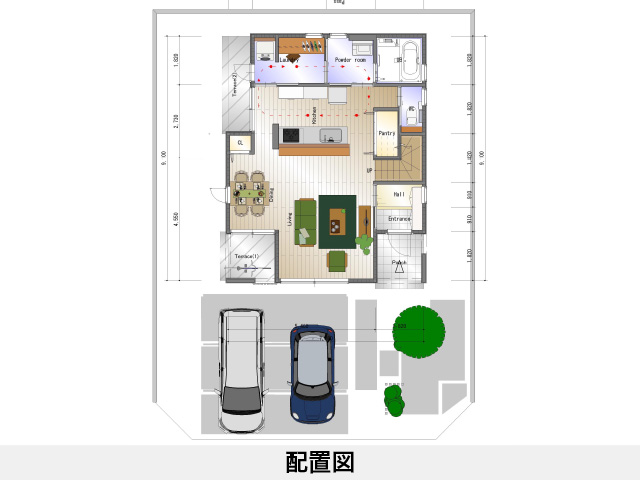 セットプラン補足画像:下柏町分譲地