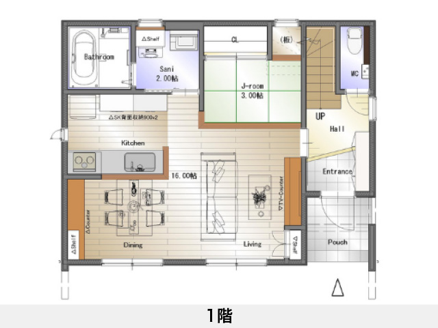 セットプラン補足画像:朝生田町分譲地 ①号地｜松山市朝生田町