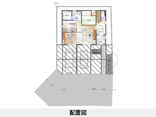 セットプラン補足画像:朝生田町分譲地 ①号地｜松山市朝生田町