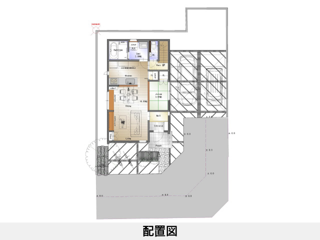 セットプラン補足画像:朝生田町分譲地 ②号地｜松山市朝生田町