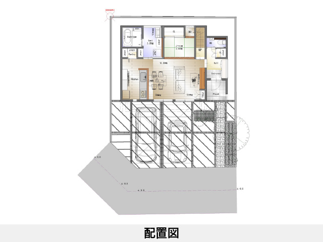 セットプラン補足画像:朝生田町分譲地 ③号地｜松山市朝生田町