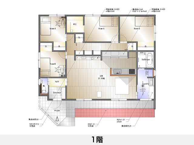 セットプラン補足画像:寒川町4区画分譲地｜四国中央市寒川町