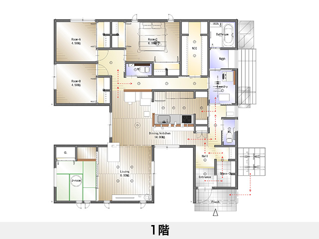 セットプラン補足画像:寒川町4区画分譲地｜四国中央市寒川町